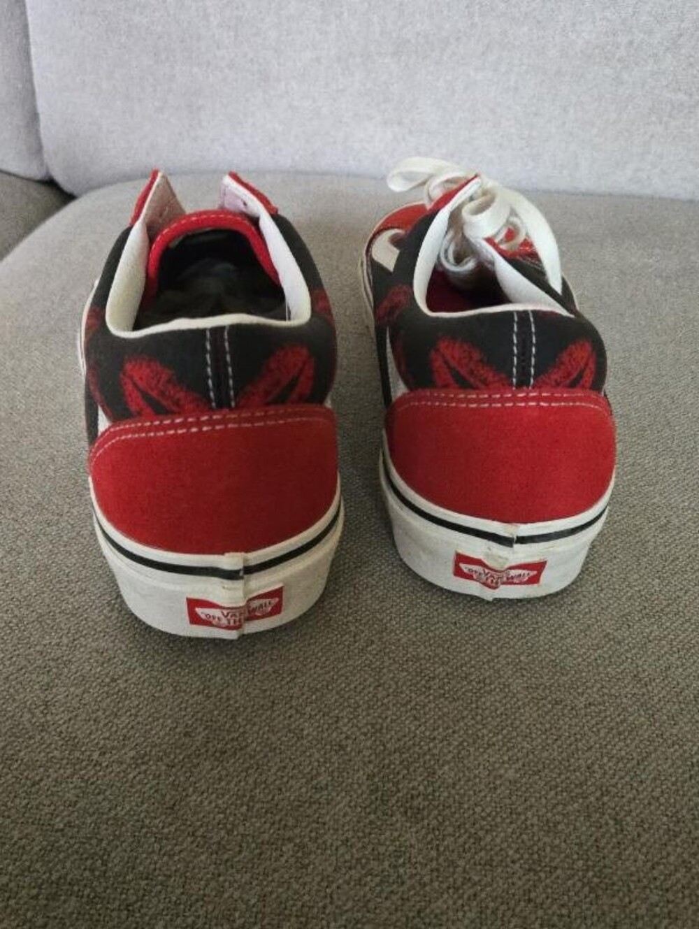 Vans Old Skool 36 DX Men Size 12 classic Red Black White kiss 072026 - Picture 7 of 8